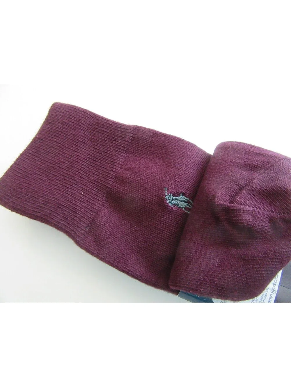 Polo Ralph Lauren Mens Trouser Dress Socks Hunter Green and Bordeaux 2 pack